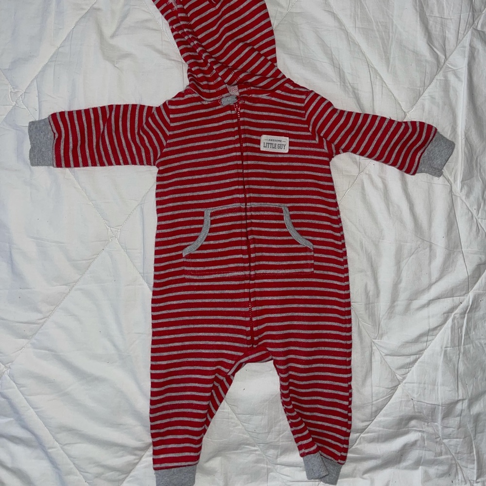 Baby Boy Striped One-Piece Outfit